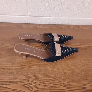 PARADE Women Shoes Size 6.5 Black Tan